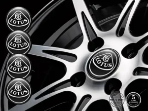 Lotus Wheel Badges Style Premium Epoxy Stickers